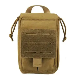 Tactical Molle First Aid Kit Survival Bag 1000D Nylon Emergency Pouch Militär utomhusresor Midjepaket Camping Livräddning Casefefefefor 1000D Nylon Emergency Pouch