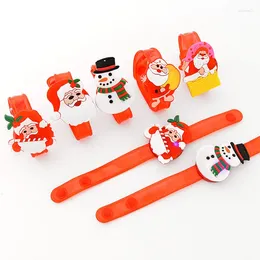 Party Decoration 120st Creative Cartoon Watch Boys Girls Flash Wrist Band Glow Luminous Armband Christmas Gifts Toys