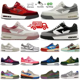 Sneakers Road STA Baixa preta branca pastel rosa joshua vides de couro verde claro sapatos de grife rosa rosa