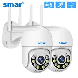 Kameralar SMAR 1080P Bulut Depolama Kablosuz PTZ IP Kamera Hız Kubbesi CCTV Güvenlik Kameraları Açık Hava Onvif İki Yolcu Ses P2P Kamera WiFi