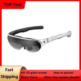 Glasses Rokid Air AR Glasses, Myopia Friendly PocketSized Yet Massive 120" Screen with 1080P OLED Dual Display, 43°FoV, 55PPD