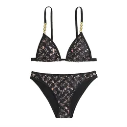 Новый дизайнер классики Vbrand Bikini Женщины Balck Print