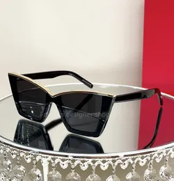 Солнцезащитные очки бабочек Тренд Классик Новая девочка кошка ацетат мода SL 570 Top Women Women Sunglasses Винтажные фирм