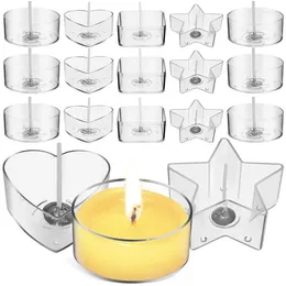Candle Holders Diy Making Supplies Clear Easy To Use With Wicks Tea Light