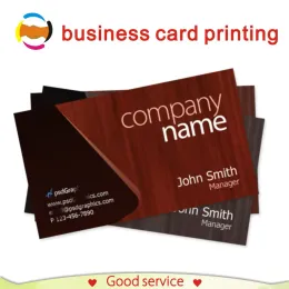 Cartões Cartões de visita personalizados Imprimir 300gsm Nome do papel VIP Visite cartões com logotipo personalizado Cartões de visita Custom 90x54mm