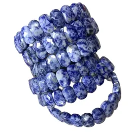 Strand 2024 Natural Sodalite Stone Beads Bracelet Gemstone Charm Bangle المجوهرات الراقية للمرأة هدية بالجملة!