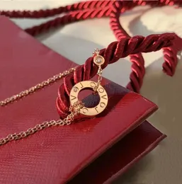 Dubbelkedja kärlek halsband anpassad hänge för kvinnor flickor rose guld halsband bröllop designer halsband smycken har mode inlagd diamantdesigner smycken kostym