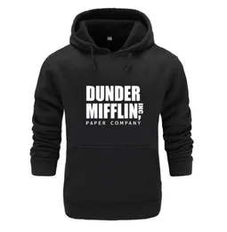 사무실 스웨트 셔츠 남자 Woemn Fleece Hoodies dunder mifflin paper inc Hoodie Unisex Pullover Moletom Feminino Hoody Brand Clothi6897796