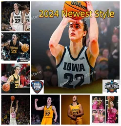 2024女性ファイナルフォーアイオワホークアイズバスケットボールジャージーNCAAカレッジケイトリンクラークルカガルザ10ジョーウィスカンプ5 CJフレドリック
