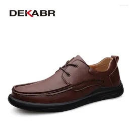 Casual Shoes DEKABR 2024 Microfiber Lace Up Warm Plush Fashion Men Designer Handmade Comfortable Fur Loafers Driving