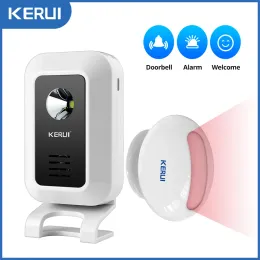 Handskar Kerui M7 Welcome Motion Sensor Security Alarm 32 Songs Doorbell Chime Wireless Smart Home Led Night Light Door Window Store Shop