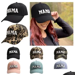 Party Hats Parent-Child Baseball Cap Mama Hat For Women Mini Sun Visor Boy Girls broderade brev tvättade droppleverans Dhita