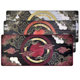 プリンターPhangkey Amaterasu MousePad Deskmat for Mouse Mechanical Keyboard 900 400 4mm Ed Edgesゴム高品質の柔らかいラバー