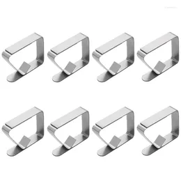 Table Cloth R2JC 4/8/12pcs Tablecloth Clips Stainless Steel Cover Clamps Holder For Outdoor Camping Patios