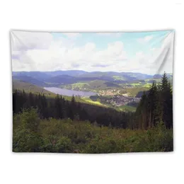 Tapestries PO Landscape Titisee Tapestry Wallカバーベッドルームの装飾