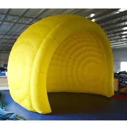 Оптовая торговля 8x5x4mh (26x16x13ft) Желтая надувная выставка Igloo Fat Show