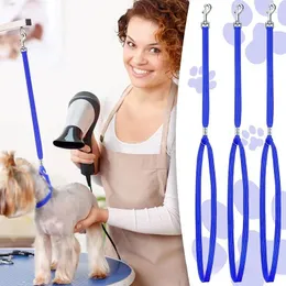 Hundhalsar Pet Cat Noose Loop Lock Clip Rope för Grooming Table Arm Bad Justerbar Bestämmsele Tillbehör krage