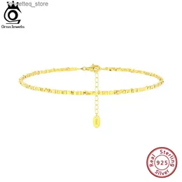 Anklets Orsa Jewels 14k Gold 925 Sterling Silver Chaints anklets for Women Fashion Foot Foot Strs Jewelry SA57 L46