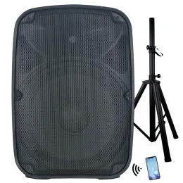 Oyuncu 800W 15 "Subwoofer Profesyonel Ses Taşınabilir Kablosuz Karaoke Setleri PA Hoparlör Sistemi Partisi Ses Kutusu Bocina Parlant