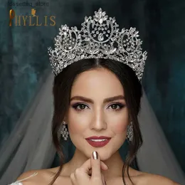 Gioielli per capelli per matrimoni A195 BARCACCHIA CRIDULA CRIDALE BRIDAL CRIDALE E ACCESSORI DI BELIE per capelli per capelli Donestri di strass Cesti della Rinestone Queen Diadems L46