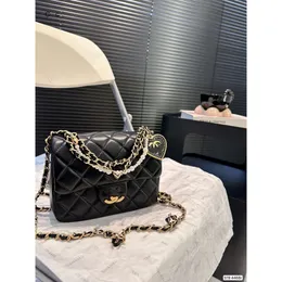 Handbag 85% Factory Shock Price Chaofang Fatty Gold Ball Cf Bag Single Shoulder Crossbody Lingge Chain Physical Belt Bag
