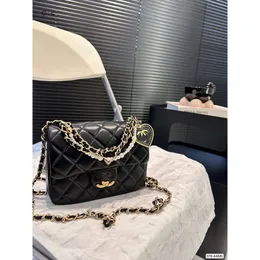 Handväska 85% Factory Shock Price Chaofang Fetty Gold Ball CF Bag Single Shoulder Crossbody Lingge Chain Physical Belt Bag