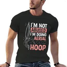 Herrtankstoppar Aerial Hoop Loop Aerialist Dancing Classic T-shirt Kort estetiska kläder Mens Vintage T Shirts