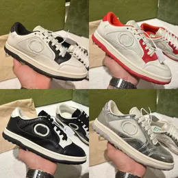 Lüks Mac80 Erkek Ayakkabı Tasarımcısı Vintage Klasik Ayakkabı Dantel-Up Sport Spor Sakin Erkek Kadın Düşük Gündelik Plaka Formu Deri Tenis Beyaz Platform Spor Kılıfları