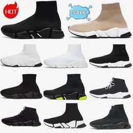 2024 скорость 2,0 1.0 V2 Shoes Platform Sneaker Men Men Women Designer Tripler Paris Socks Boots Черно -белый синий свет Sliver Ruby Graffiti Vintage Beige Trainers Sneakers Sneakers