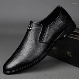 Casual Shoes Spring Autumn Men's Genuine Leather Lightweight Flat Park Walking Loafers Pointed Free Delivery