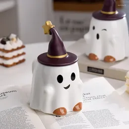 Kubki filiżanki kawy Halloween Ghost Cute Cup Ins Easter Elf Mub Creative Japanese Cartoon Anime Ceramic