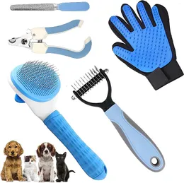 Pinze per unghie per animali domestici Dog Abbigliamento Professionista Set da cinque pezzi per la depilazione per la depilazione Pennello per gatto Rake Beauty Tool Flying