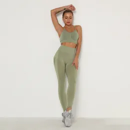 Conjuntos ativos Ruuhee 2 PCs ioga Equipe perfeita Fitness Sportswear Mulheres roupas sólidas