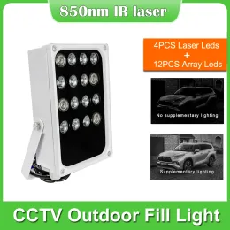 Accessoires NeoCoolCam 150m IR Illuminator 16pcs Array LED Laser Nachtsicht 850 nm IP66 Metall Outdoor CCTV Fülllicht für CCTV -Kamera