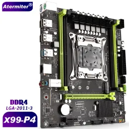 Motherboards Atermiter X99 P4 Motherboard Slot LGA20113 USB3.0 NVME M.2 SSD Support DDR4 REG ECC Memory and Inter Xeon E5 V4 V3 Processor