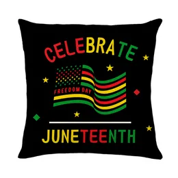 Linen Cushion Cover Black History Mês de arremesso de travesseiro impresso