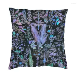 Pillow Inverted Blue Adolphe Millot HD Cover Sofa Home Decor Medicinal Plants Square Throw Case 40x40