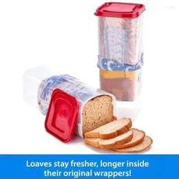 Storage Bottles Food-Grade Bread Box Containers Kitchen Food Translucent To Prevent Or Toast From Getting Damp Easy Use