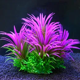 Künstliche Aquariumdekorationspflanzen kleines Wasser Unkraut Verzierungen Wasserpflanzenfischtank Accessoires Landschaft 13 cm 240321