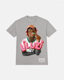 Kvinnors T-skjortor Cotton Harajuku Estetic Character Avatar tryckt kortärmade t-shirts kvinnor Y2K baggy high street hip-hop casual par