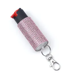 Selbstverteidigungsschlüsselketten Frauendesigner Schlüssel Diamond Selbstverteidigungsverteidigung liefert Schlüsselketten-Designerzubehör Diamond-verkrustete Bag Keyring Accessoires