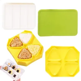 Sushi Making Kit Triangular Plastic Rice Ball Maker Mold Diy Onigiri Set Kitchen Gadgets 240328