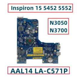 Płyta główna CN0F77J1 0F77J1 CN06KW6N 06KW6N dla Dell Inspiron 15 5452 5552 Laptop Motherboard AAL14 LAC571P z Pentium N3050 N3700 CPU