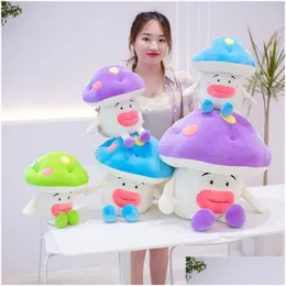 Filmer TV Plush Toy Stuffed Animals Toys P Söt 35 cm Creative Mushroom Figuring Pillow Drop Delivery Gifts Dholj