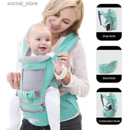 As transportadoras lingam as mochilas de 0 a 36 meses portador de bebê ergonômico infantil garoto infantil baby hippeat sling dianteiro voltado para o canguru portador de bebê para viagem para bebês l45