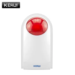 Siren Kerui Wysoka jakość bezprzewodowa 120dB 433 MHz J008 Flashing Alarm Siren Sensor Walka dla domu bezpieczeństwa Home System alarmowy GSM