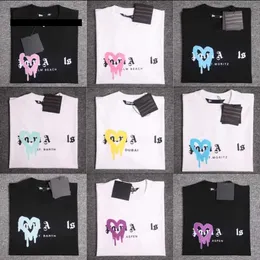 Designer PA T-Shirt Tees Print Palms T Shirts Mens Womens Angle Short Sleeve Casual Streetwear Tops Clothing Clothes 673