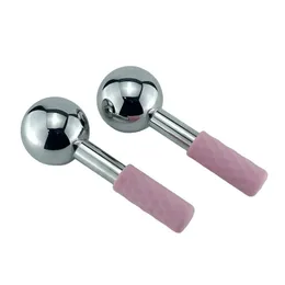 2024 Rostfritt stål Beauty Ice Globes Face Massager Cryo Massage Tools for Body and Neck Face Lift Skin Care Home Spa Ansikt Roller för