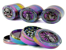 Recebores de 3 estilos de 3 estilos de 3 camadas 4 camadas Liga de zinco Briador de ervas de 52 mm de diâmetro diamante Scull Skull Frog Tobacco Grinder GR1771444471