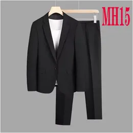 Men'S Suits & Blazers M15 Custom Made Tailored Mens Bespoke Suit Tailor Customized Groom Tuxedo Wedding Drop Delivery Apparel Clothin Dhisu